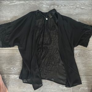 Beaded sheer BKE cardigan